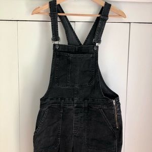 Madewell Skinny Overalls: Washed Black